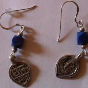 Lapis and silver earrings
